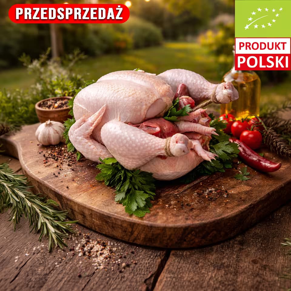 Świeża Tuszka Kurczaka Pastwiskowego EKO ok. 4 kg
