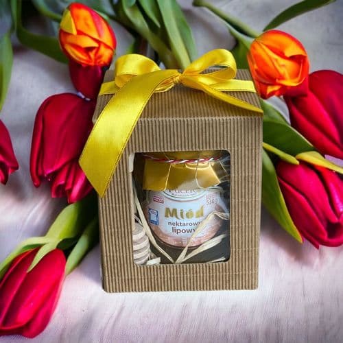 Miód na prezent 530 g z pałeczką